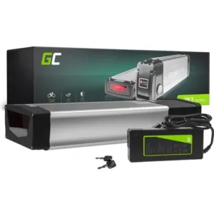 Batterie vélo électrique Green Cell® 48V – 20Ah Li-Ion Rear Rack avec chargeur