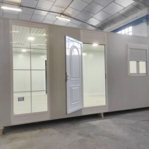Maison modulaire FR6-BLANCO – 50 m² | Conteneur-2 Chambres, Salon, Cuisine et Salle de Bain